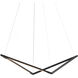 Z-Bar LED 10.5 inch Matte Black Pendant Ceiling Light, Bird